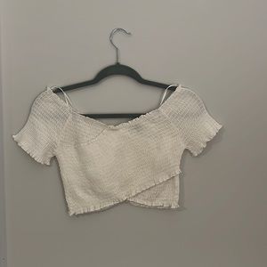 White crop top